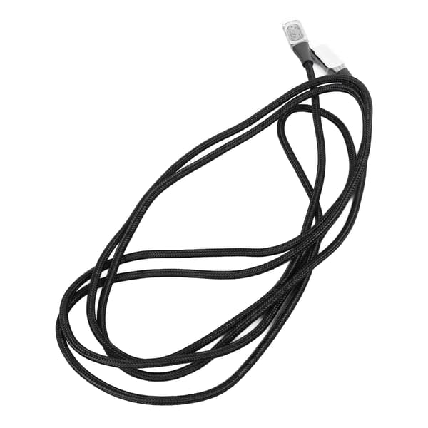 100W USB C til USB C hurtigopladningskabel 2M sort med digitalt display til telefon, tablet, bærbar computer