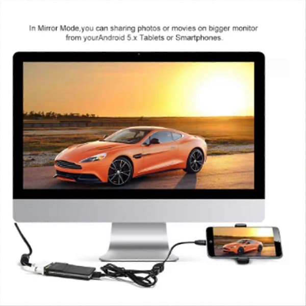 USB till HDMI-kompatibel/DVI/VGA Videoadapter (Displaylink IC) USB 2.0 DVI/VGA ADAPTER för Mac OS, Windows 11/10