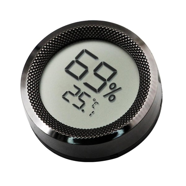 Mini digital LCD display temperatursensor svart