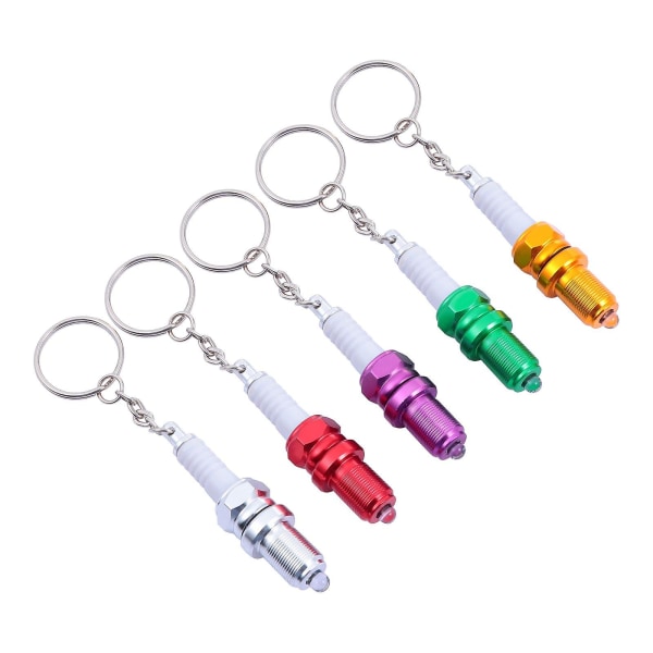 5 kpl avaimenperät avaimenperät sytytystulpat avaimenperät led valaistut avaimenperät