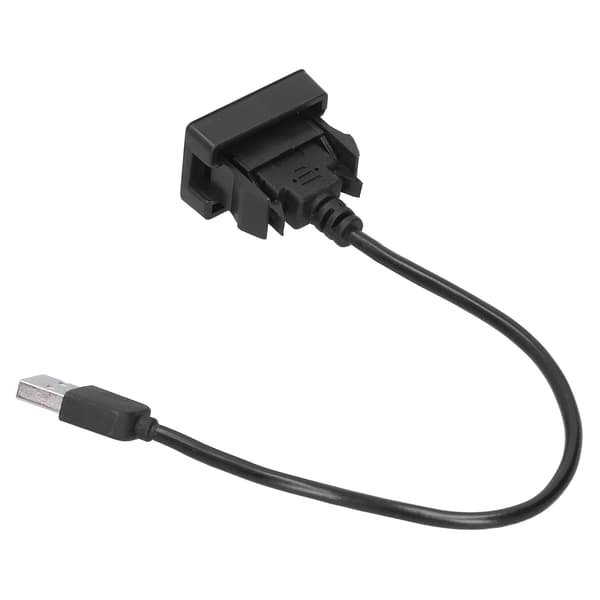Bil USB-laderadapter Auto Socket Outlet ABS Bærbar Skjøteledning