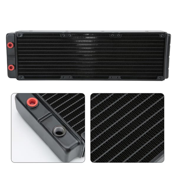 45 mm dobbeltlags aluminium PC vandkølingsradiator køleplade computer varmeafledning