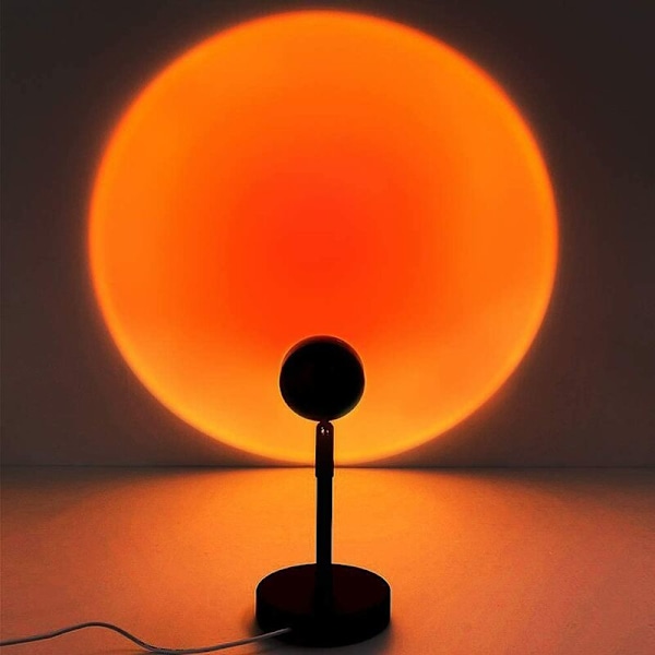 Solnedgangslampe, solnedgangslampe med solnedgangsaura, USB-lampe, romantisk solnedgang til bryllupsfødselsdagsfest Stue Soveværelse