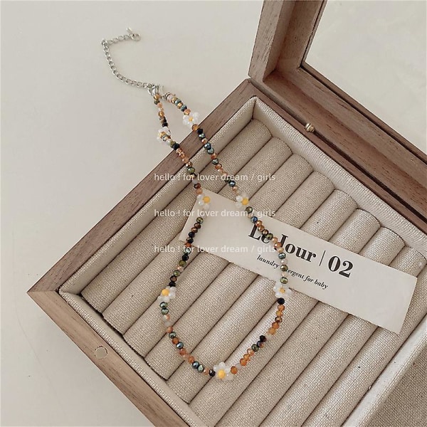 Halskæde Flower Stud Summer Outfit Modesmykker Ac1465
