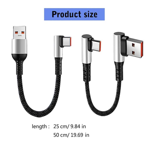 Nylonpunottu pikalataus-USB-C-latausdatakaapeli 6A nopealla tiedonsiirrolla pelilaitteille