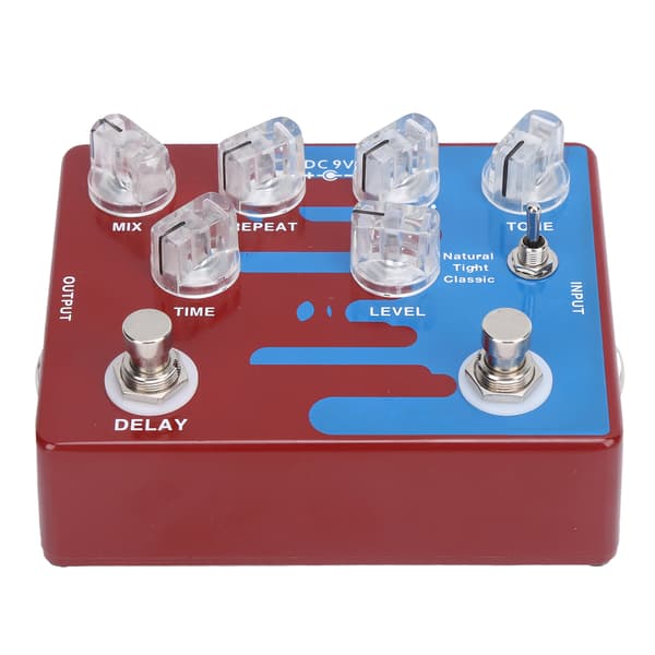 CP 68 Digital Distortion Delay Gitarpedal 3 Moduser DC 9V Musikktilbehør
