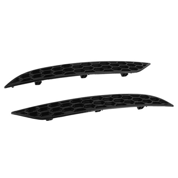 2 stk. Gloss Svart Reflektor Honeycomb Delete Sett for Bakre Støtfanger for MK7.5 GTD R 2017-2020