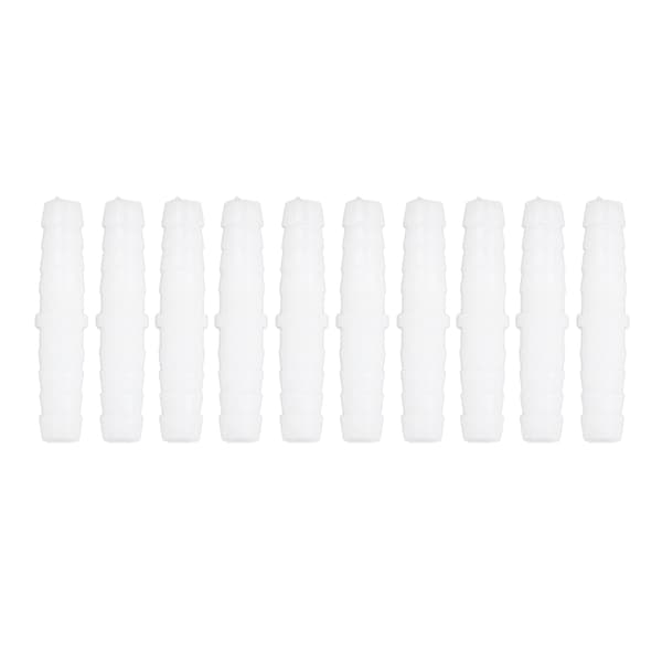 10 stk. 6 mm plastslange Barb Fitting Rett Lik Barbed Splicer Mender Joint Adapter