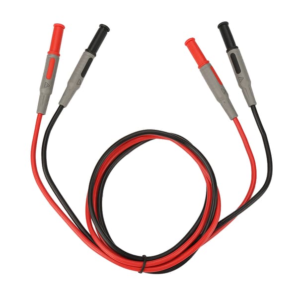 4 mm bananplugg testledning, rett til rett, støpt, multimeterkabel (P1032)