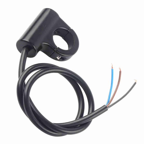 22mm Motorsykkel Styrefeste Bryter Trykknapp Frontlys Brems Tåkelys PÅ AV Modell B Blå Lys Versjon