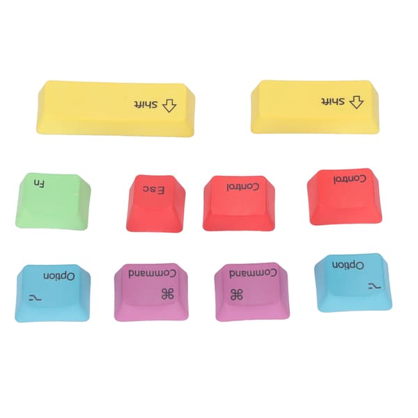 PBT Keycaps Lyse Farger Termisk Sublimering Erstatningstaster