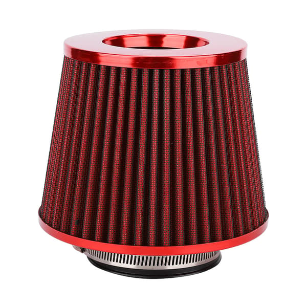 Universal 63mm Högt Flöde Järn Svamphuvud Luftfilter Kit Multi Diameter Röd