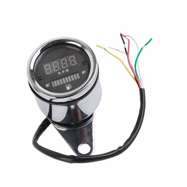 Motorcykel Digital Omdrejningstæller Speedometer Måler til 2-cylindret modificeret luftguide
