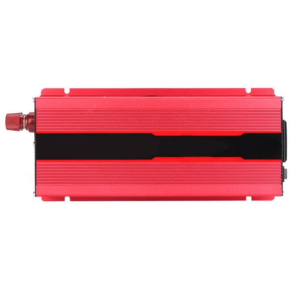 Bilsolcelleomformer 2000W med USB-lading, LCD-indikator, DC 12V til AC 220V