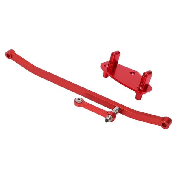 RC Aluminium Styrestangsforbindelse Servo Mount Base Sæt til LOSI LMT 4WD Solid Axle 1/8 Monster Truck Rød