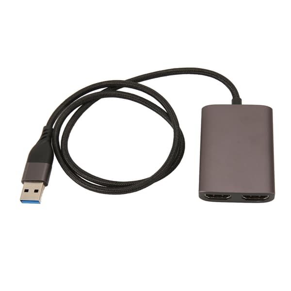 USB C til HDMI Adapter 1080P 60Hz Aluminiumlegering Dobbelt Interface til PC Laptop Kontor