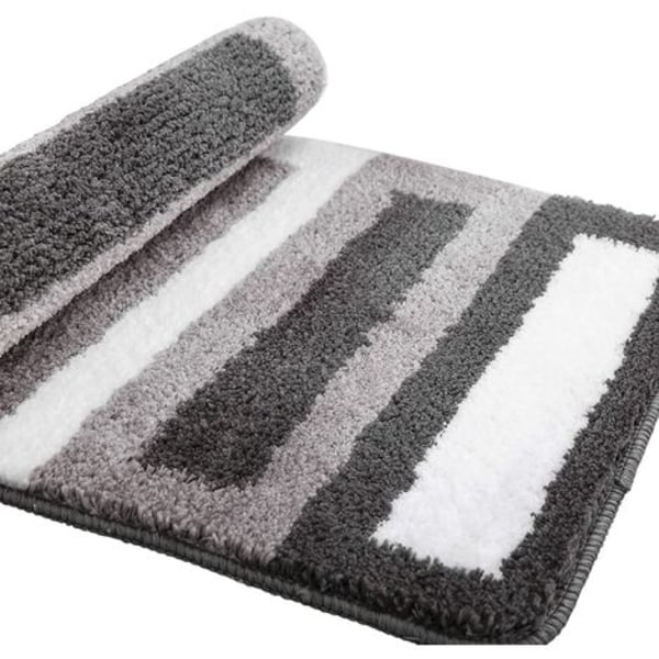 Sklisikker badematte Kjøkkenteppe Myk baderomsmatte myk dusjmatte i mikrofiber, hurtigtørkende, vannabsorberende, maskinvask