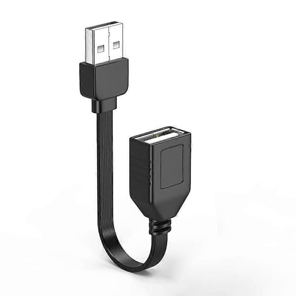 USB 2.0 Han til Hun Opladningsdataforlængerkabel til Jævne Dataflows 1m bend up