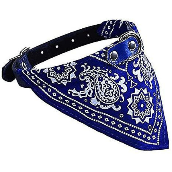 Pet Print Triangle Scarf - Kongeblå