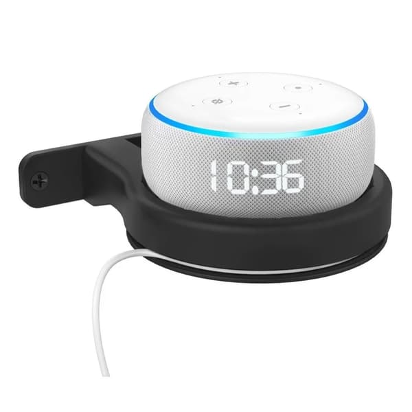 Väggmonterat högtalarfäste för Echo Dot 3:e 4:e generationen Svart platsbesparande mångsidig