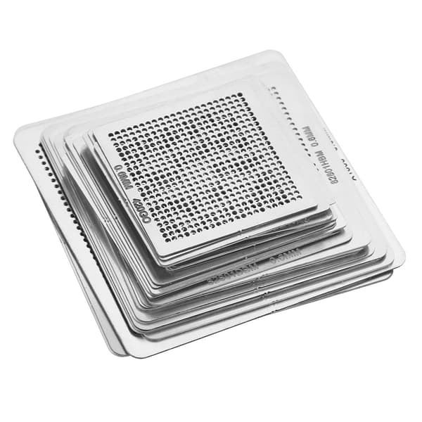 BGA Universal Reballing Kit 33 Schabloner Värme Set Mesh