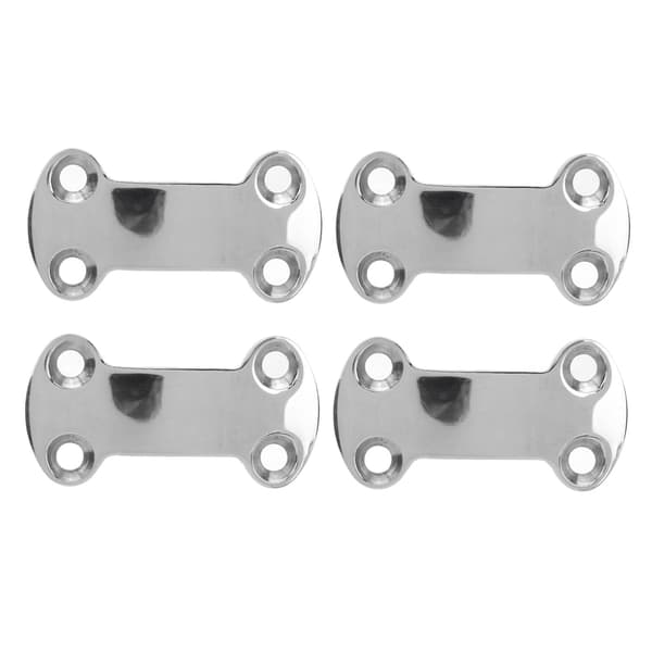 4st 25mm 304 Rostfritt Stål Marin Pad Ögonplatta med 5,8mm Hål Bältes Kamspänne för Segling