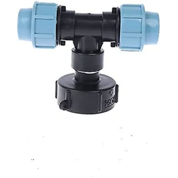 Ibc tankadapter, S60x6 Ibc vattentank med 25 mm Mdpe polyetenkoppling, kompatibel med brittiska och europeiska standard Ibc-behållare