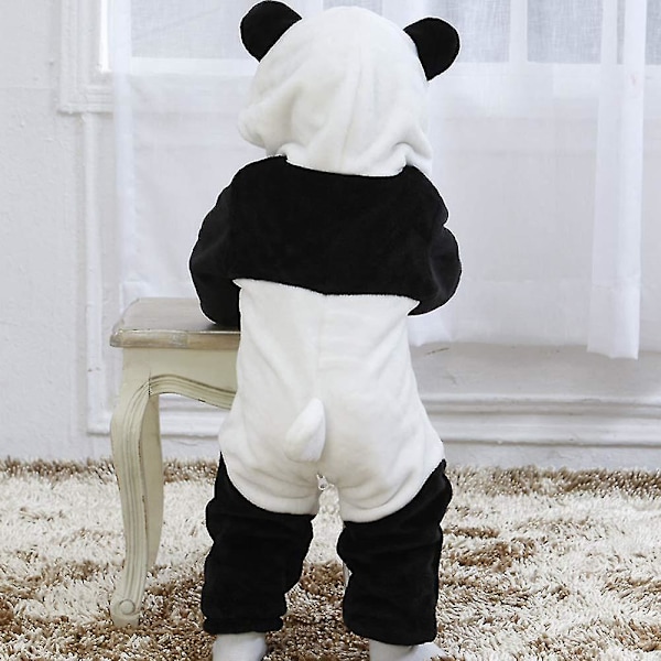 Baby Dinosaur Costume Barn Søt Hoodie Jumpsuit Halloween Panda 0-3 Months