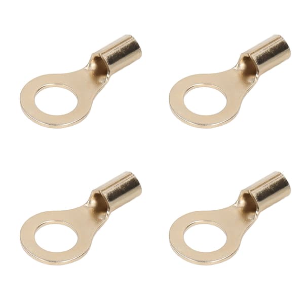 6GA Koppartrådsöglor 12mm Innerdiameter Ringterminalkontakter för Distributionsbox Fordon