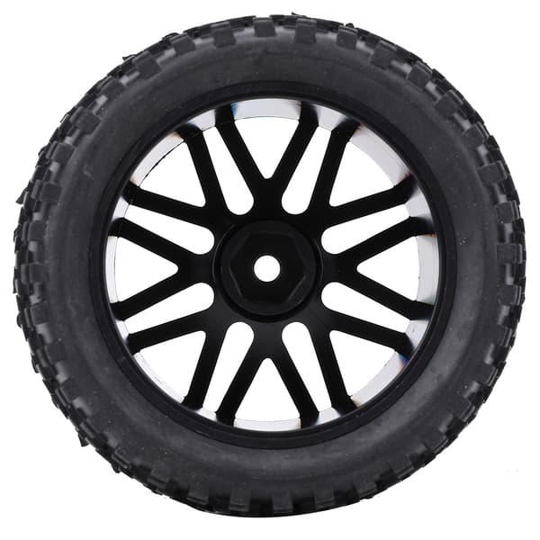 4 stk. 1/10 RC Bil Dæk 85mm Sort Universal Erstatningsmodifikationstilbehør