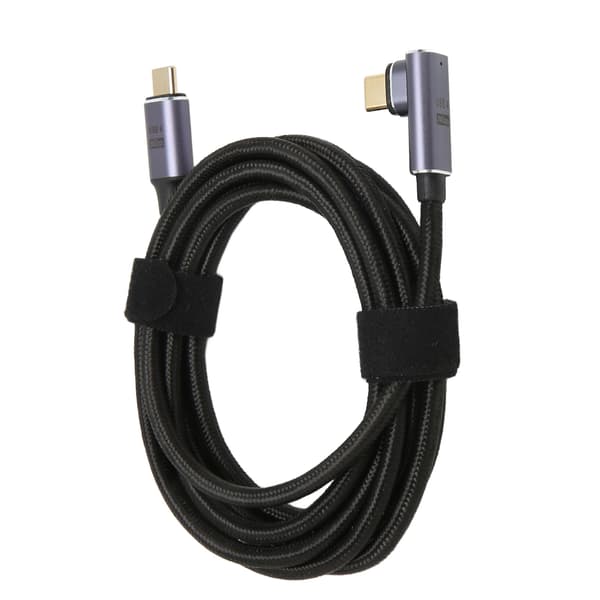 USB C til USB C-kabel 8K 60Hz 20Gbps Høyhastighets PD 100W Hurtiglading USB 4.0 Magnetisk Datakabel 200cm Medium Albue