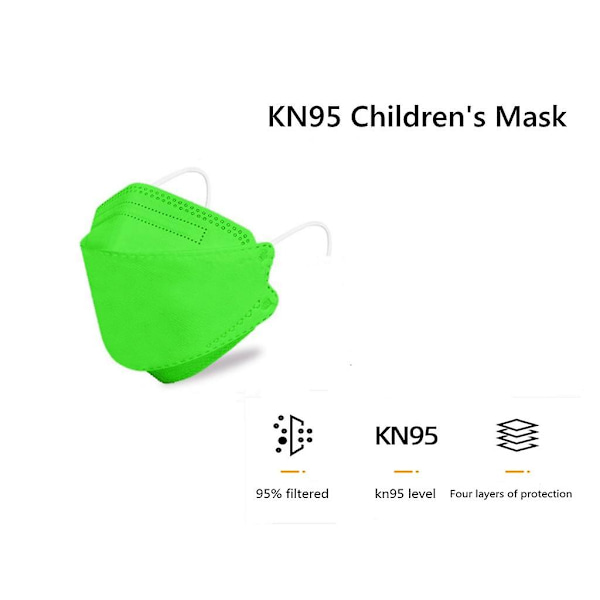 Maske Kf944 lag støvtæt fiskemund pilbladsmaske Green A