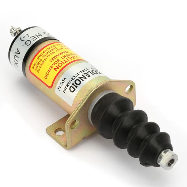 12V Stålhus Motor Stopp Solenoid Erstatningssett 1504-12C2U1B1S1