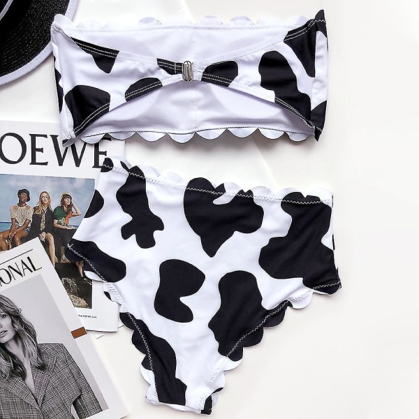 Naisten Boho-pehmustetut Push Up -rintaliivit, bikinisetti , set M