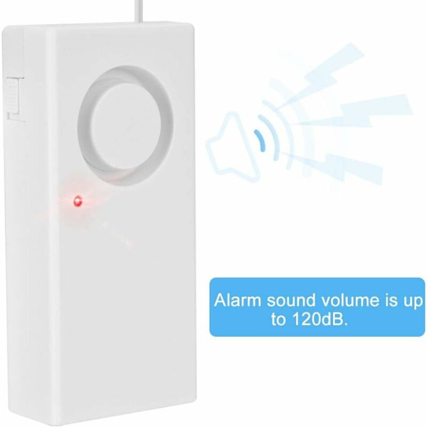 Vattendetektor, 120dB säkerhetsvattenslinga Säkerhetsvattennivålarmsensor för kök，