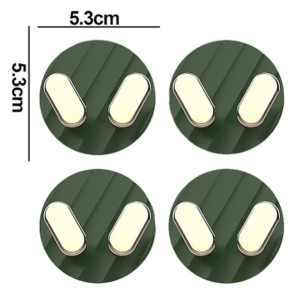 Krokar, power Linjekrok, krok för nycklar, handduk, köksredskap green