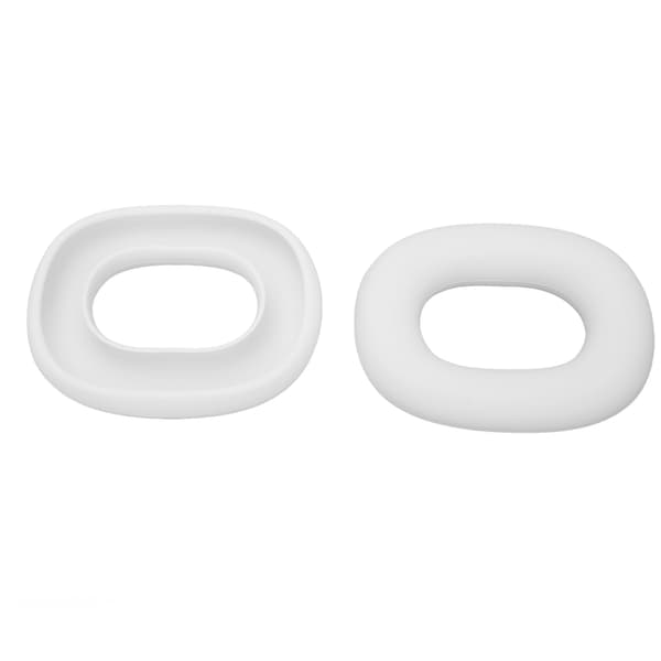 Erstatningsøreputer for headset, silikon, svettebestandige øreputer for IOS Earbuds Max, hvit