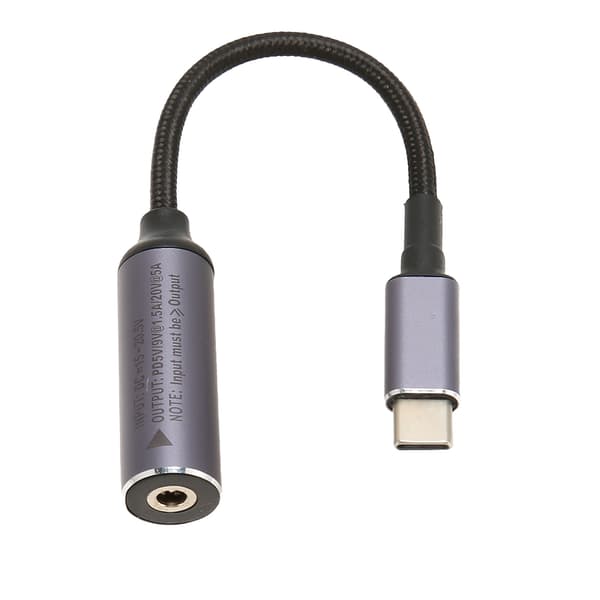 100W Type C til DC Kabel 2.5x0.7mm Hun Input Han Output Auto Identifikation til PC Telefon