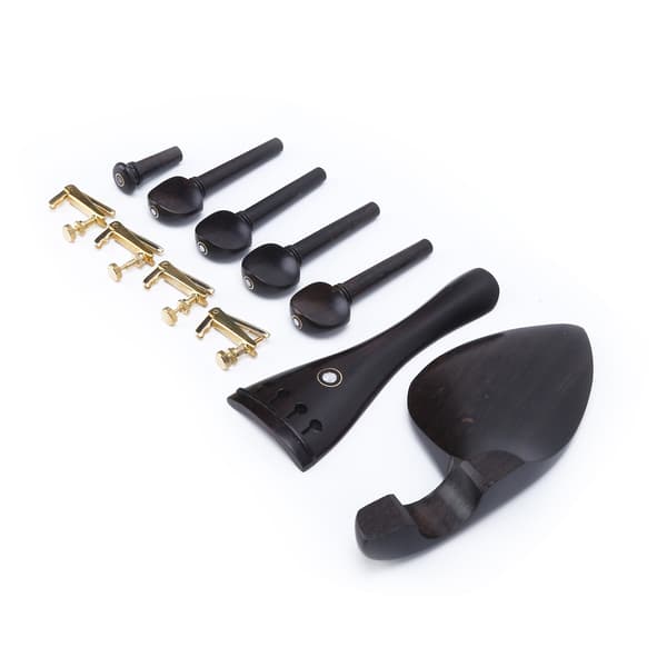 Ebony 4 Violin Peg Pull Board Chinrest Finjustering Musikinstrument Tilbehør