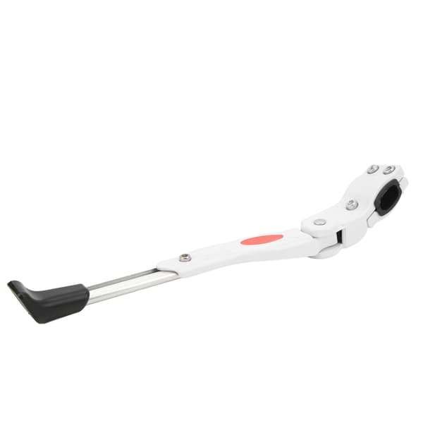 Justerbart cykelstöd i aluminiumlegering, stabilt sidostöd, vit
