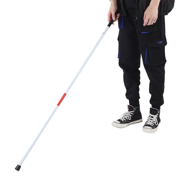 Sammenleggbar reflekterende stokk for blinde og svaksynte