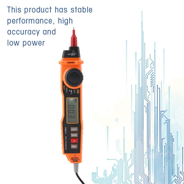 PEAKMETER PM8211 Berøringsfri Digital Spenningstester Multimeter