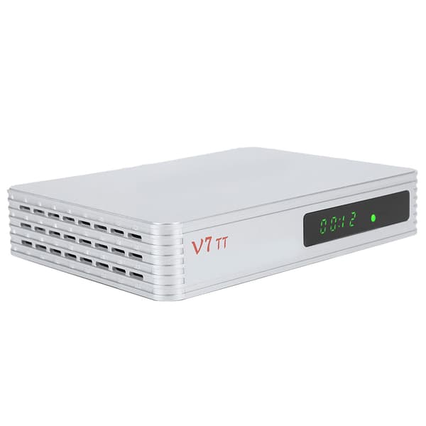 Højkvalitets Set Top Box STB Udstyrstilbehør 100-240V Sølvgrå EU Support