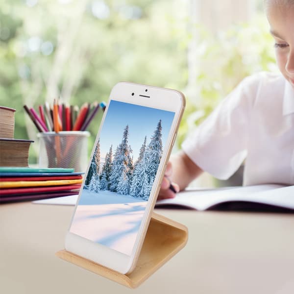 Dobbeltsidet valnødde tablet-holder, tilbehør til mobiltelefonstativ (Undertone)