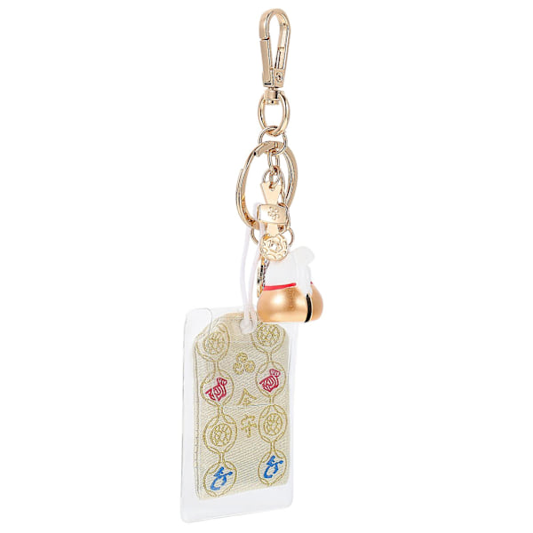 Japanilainen amulettiriipus Japanilaistyylinen Peace Blessing Bag Luck Cat avaimenperä Golden