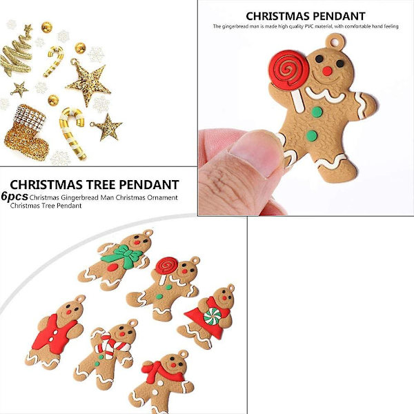 Stor Gingerbread Man Ornament Gingerbread juledekoration