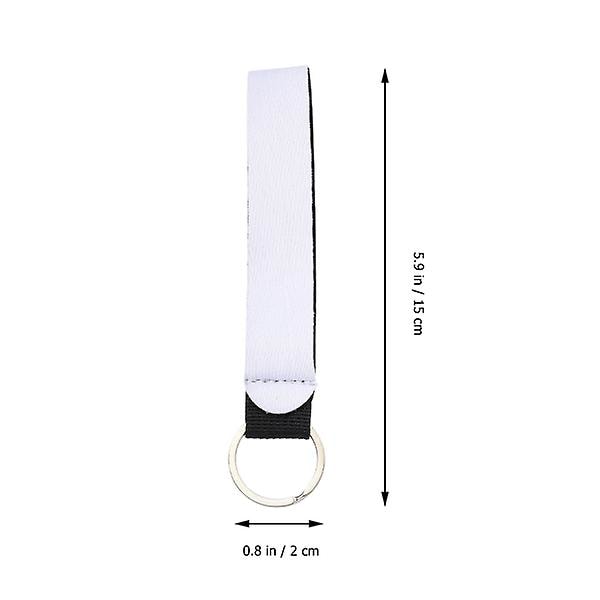 10 st Sublimation Blank Wrist Kort Snöre Diy Utskrivbar Blank Wrist Snöre