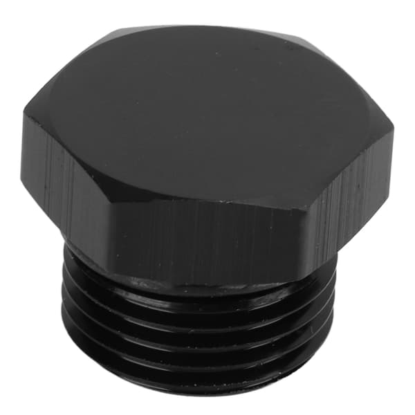 AN8 Han Stål Blindprop Adapter Fitting 4000 PSI Sort Universal Køretøj