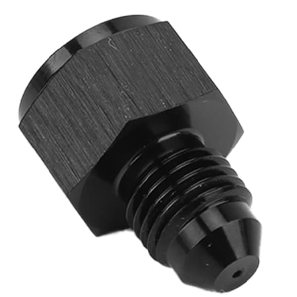 Universal olierestriktionsfitting 4AN hun han mildt kulstofstål turboadapter sort