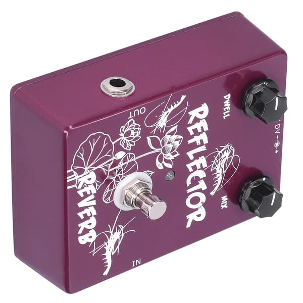 Spring Reverb Pedal Elgitarr Reflektor Effekt Aluminiumlegering Skal CP44